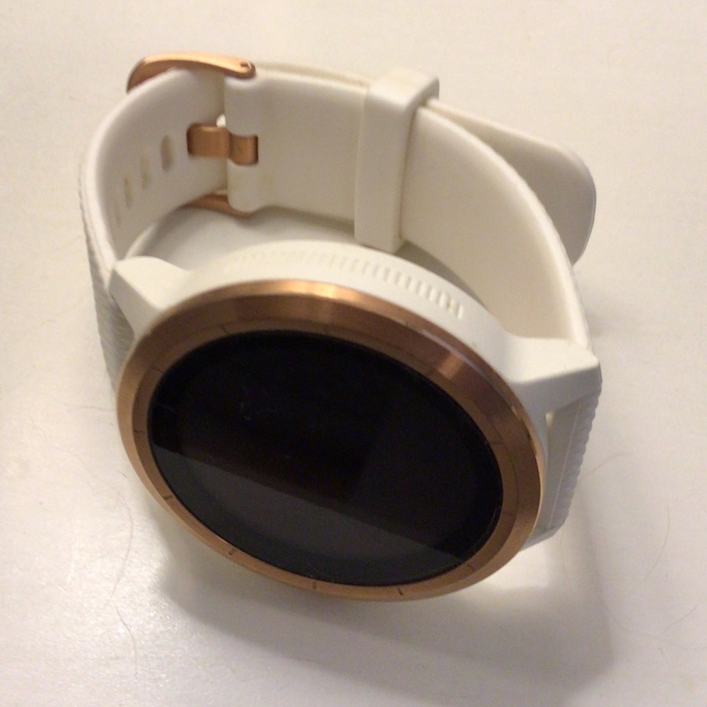 Garmin vivoactive 3 Rose Gold Case with White Band - Picture 2 of 4